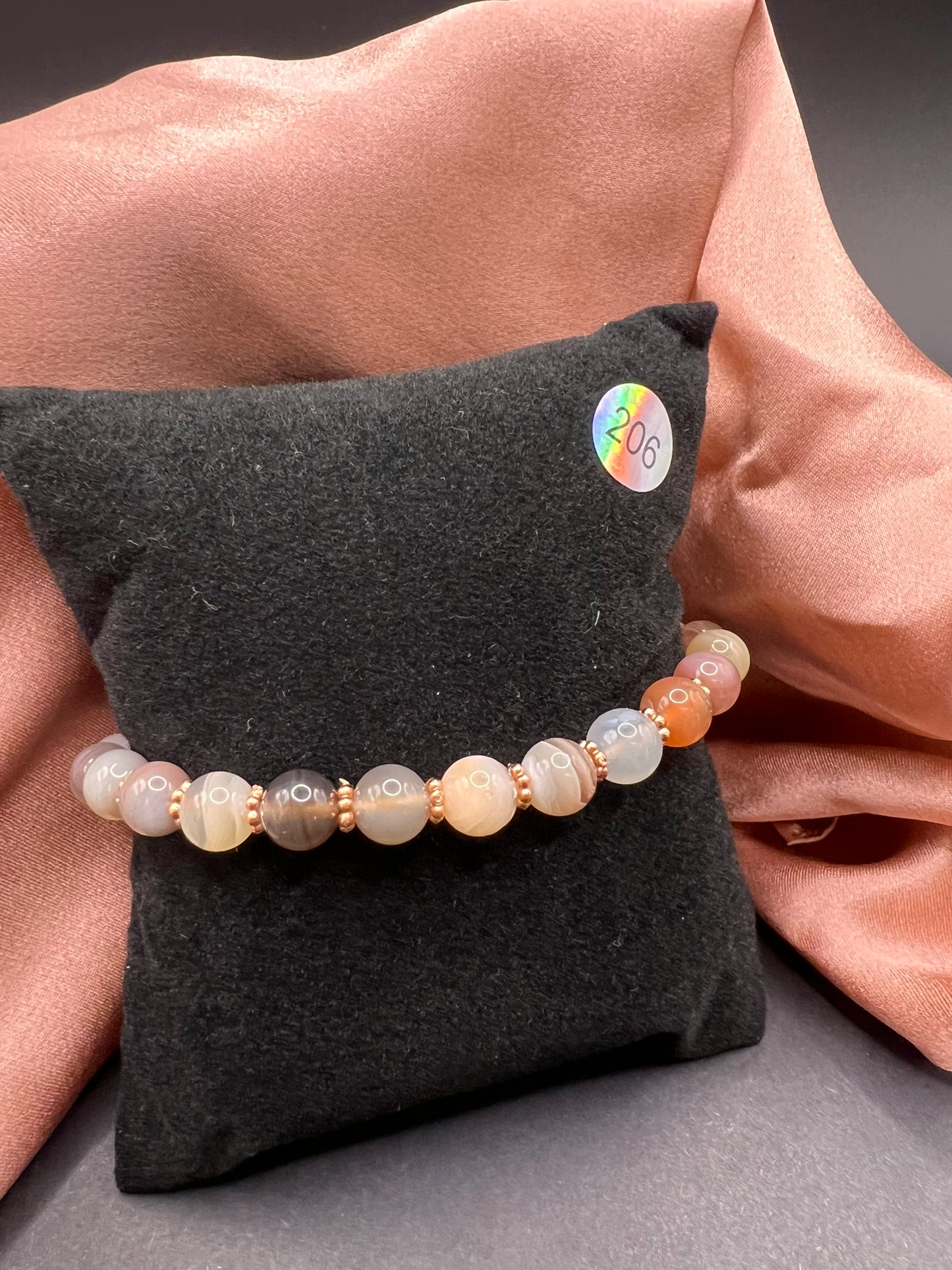 Botswana Achat - Armkette - 6mm Perlen