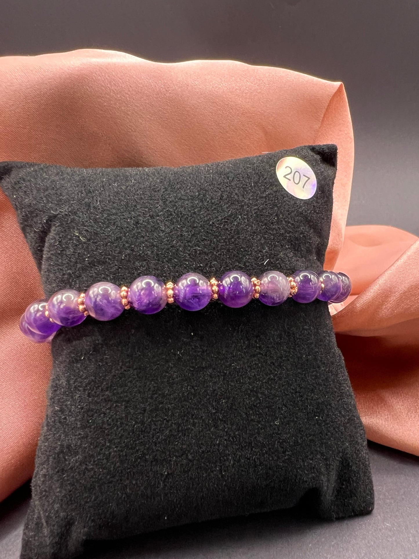 Amethyst - Armkette - 6mm Perlen