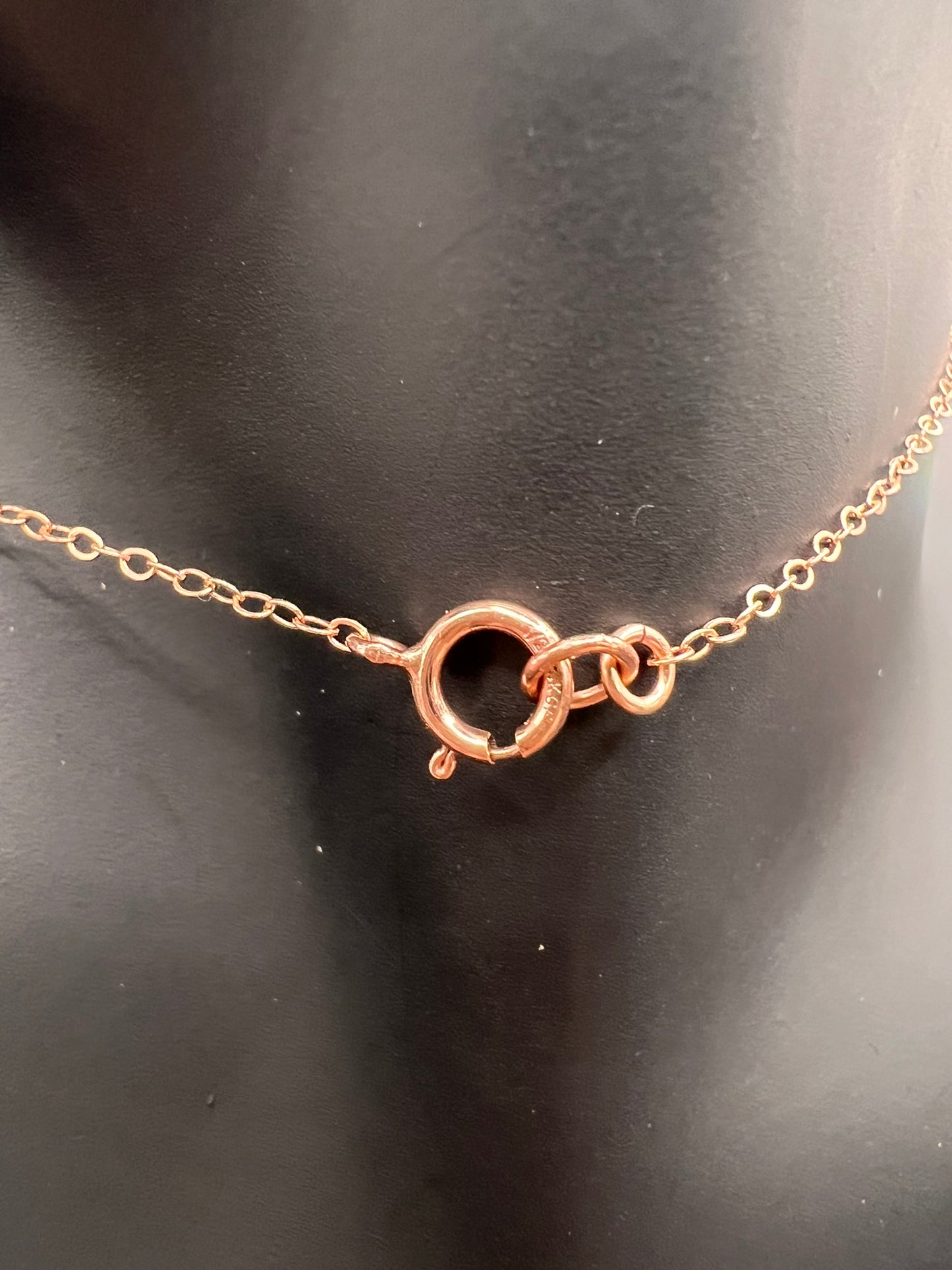Tropfen-Kette mit Mondstein 45cm