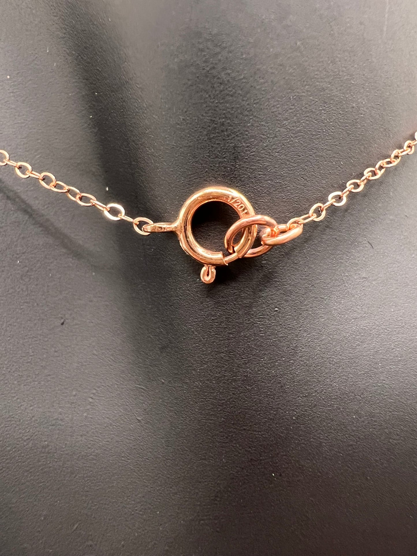 Tropfen-Kette mit Mondstein 60cm