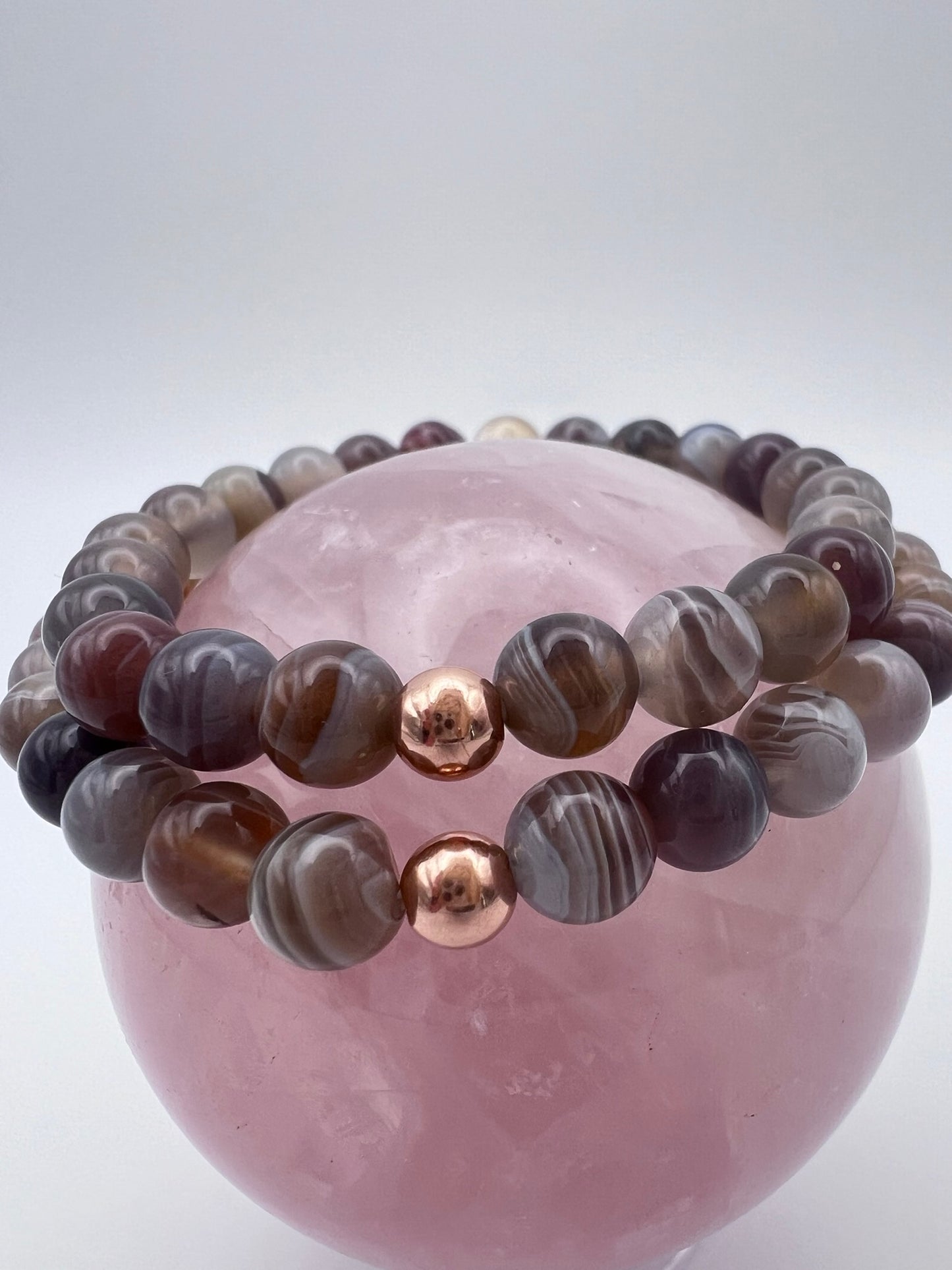 Botswana Achat - Armband - Set „Mutter-Kind-Bindung“