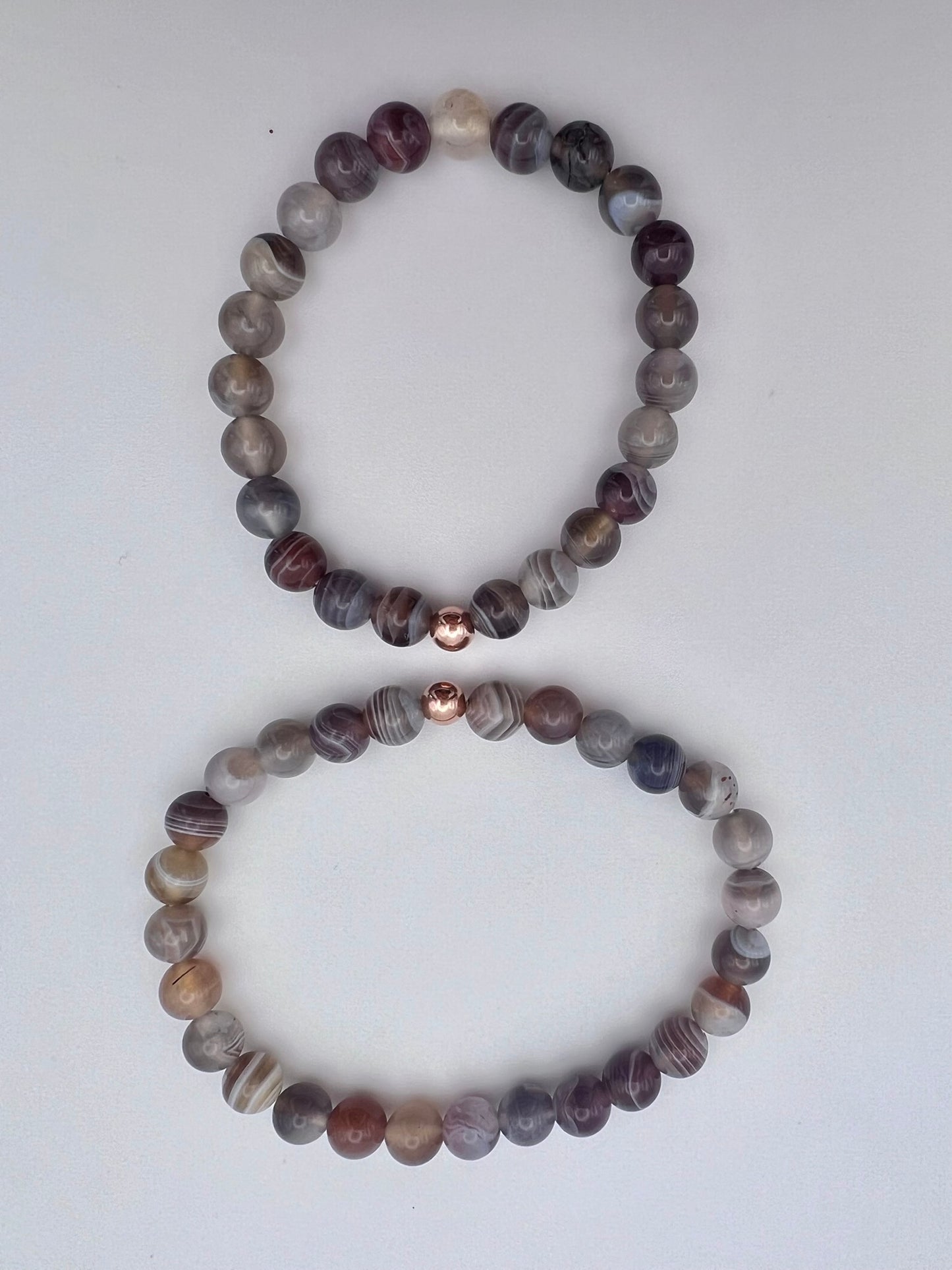 Botswana Achat - Armband - Set „Mutter-Kind-Bindung“