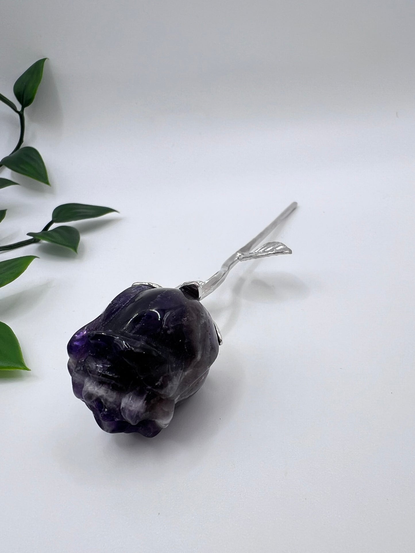 Kristall-Rosen aus Amethyst, Rosenquarz, Bergkristall & rotem Jaspis – ca. 15 cm – Edle Dekoration & besondere Geschenkidee