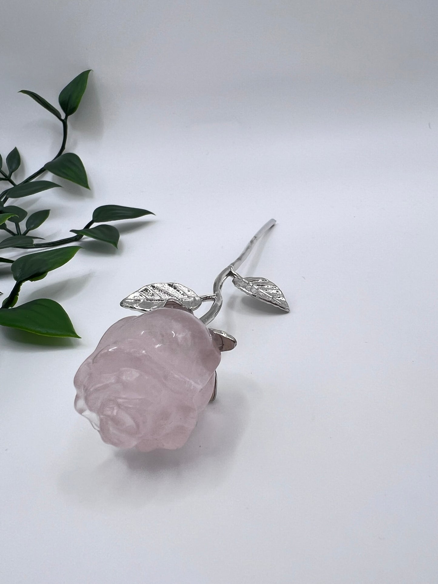 Kristall-Rosen aus Amethyst, Rosenquarz, Bergkristall & rotem Jaspis – ca. 15 cm – Edle Dekoration & besondere Geschenkidee