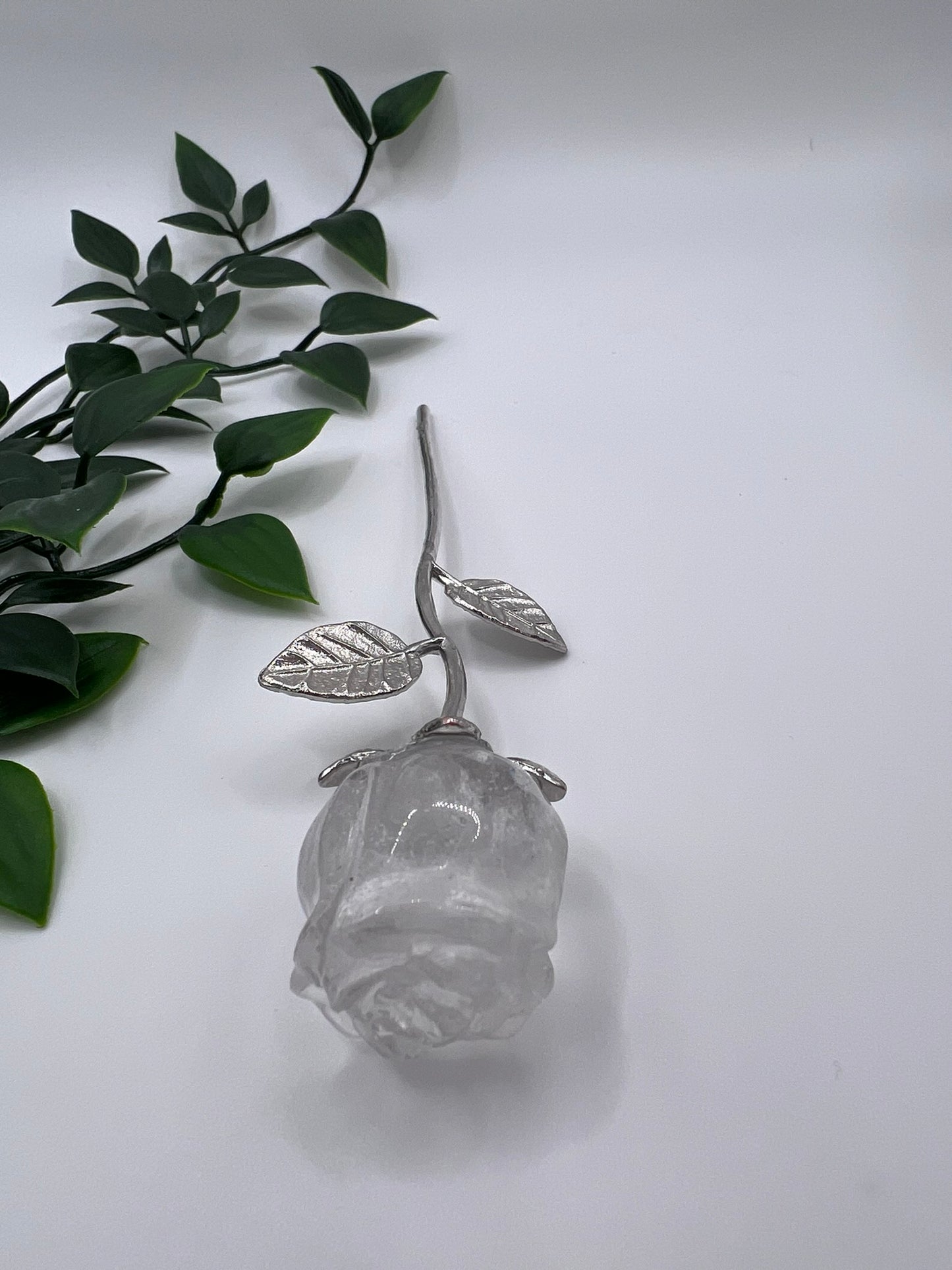 Kristall-Rosen aus Amethyst, Rosenquarz, Bergkristall & rotem Jaspis – ca. 15 cm – Edle Dekoration & besondere Geschenkidee