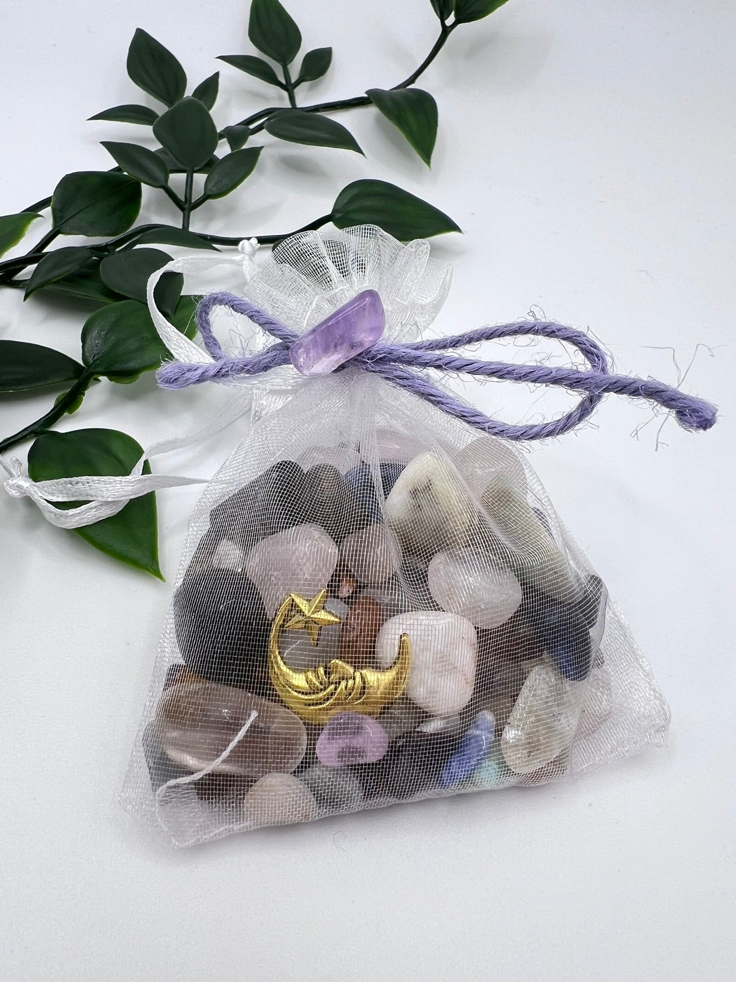 Zauberhaftes Kristallsäckchen – 20 g Edelstein-Mix für kleine Entdecker