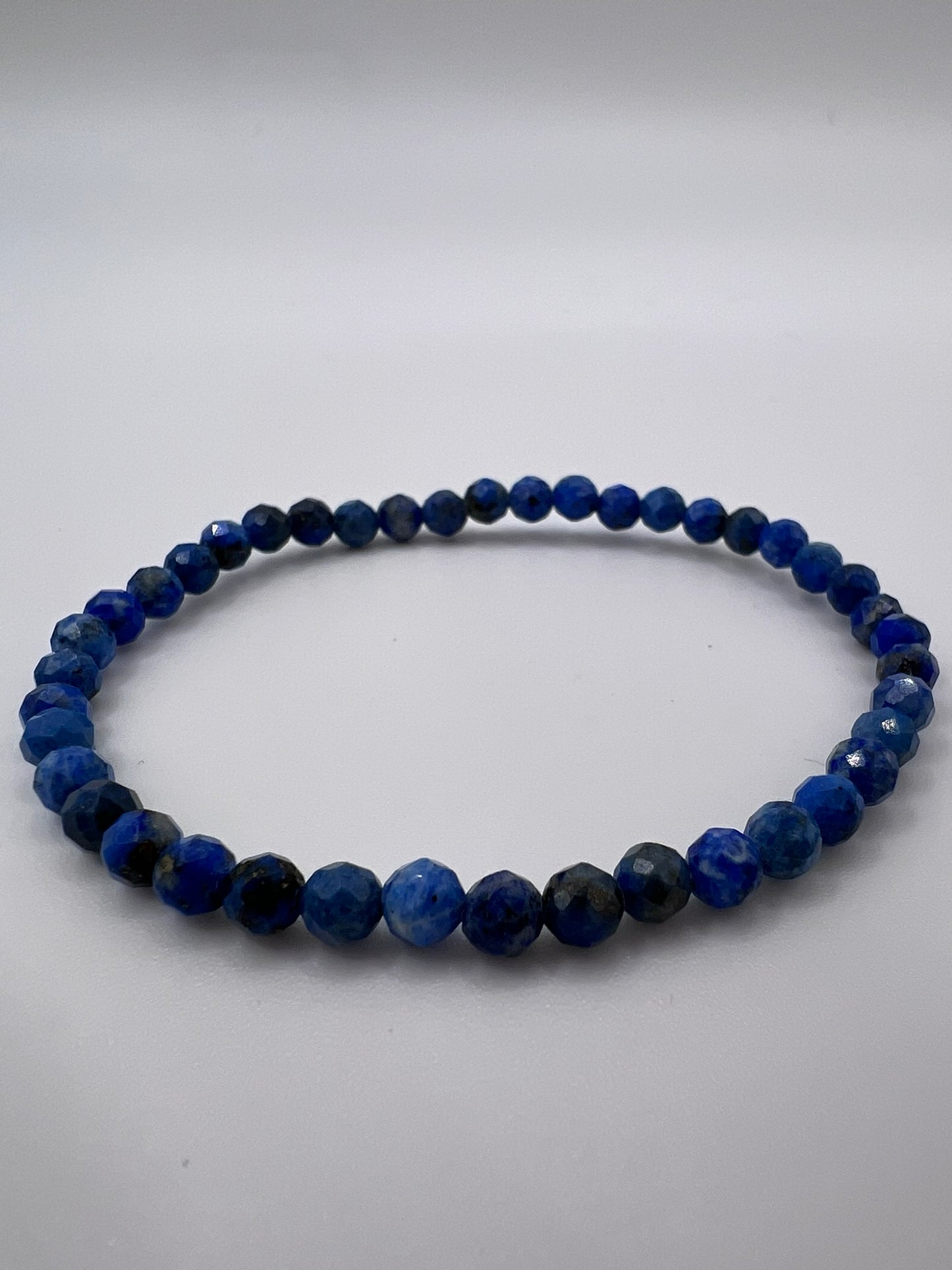 Edelstein-Armbänder, facettiert, 4 mm