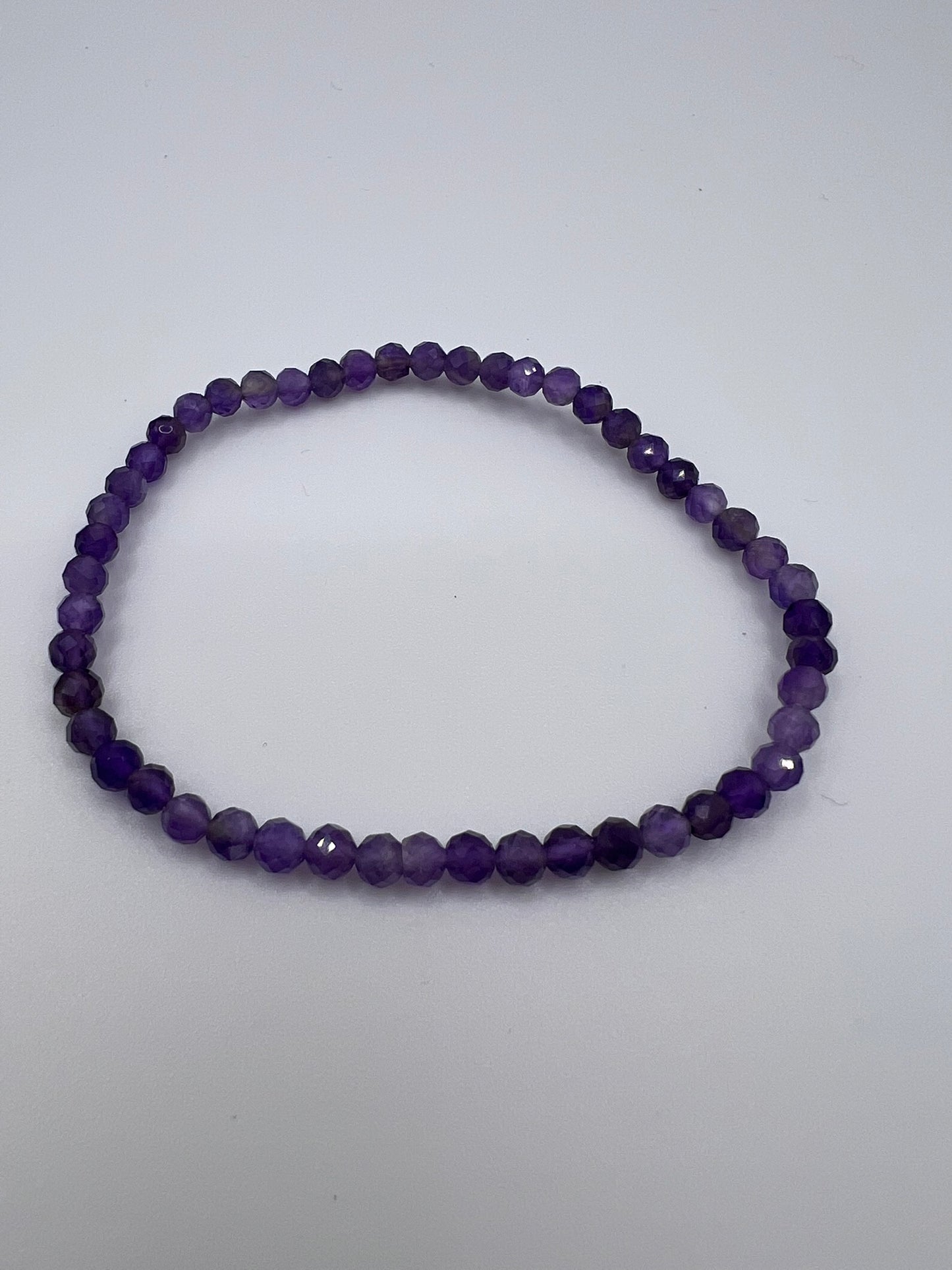 Edelstein-Armbänder, facettiert, 4 mm