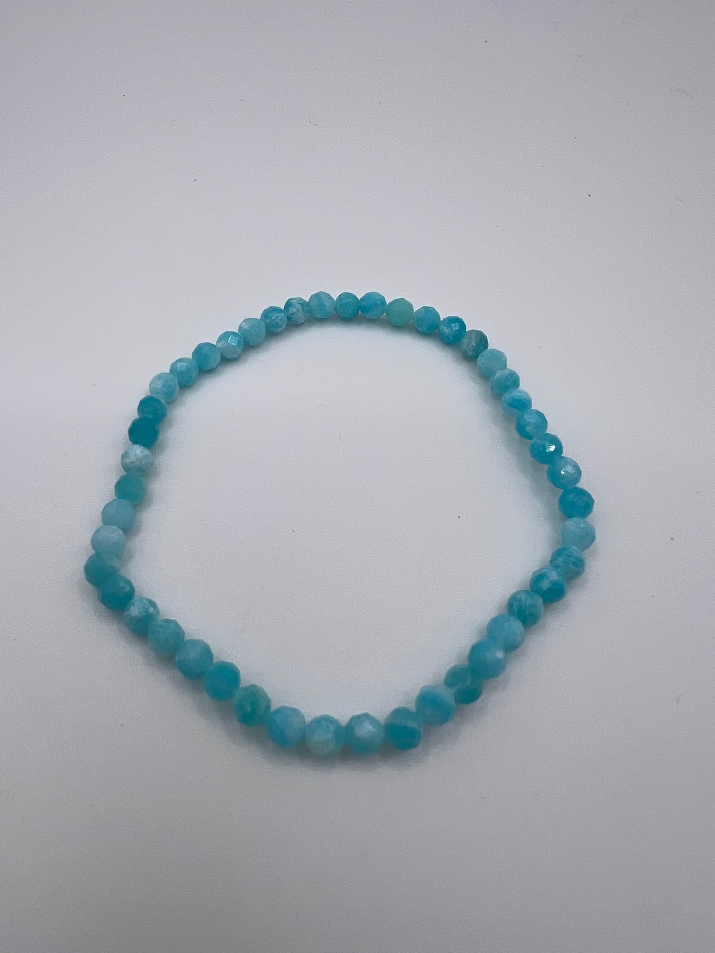 Edelstein-Armbänder, facettiert, 4 mm
