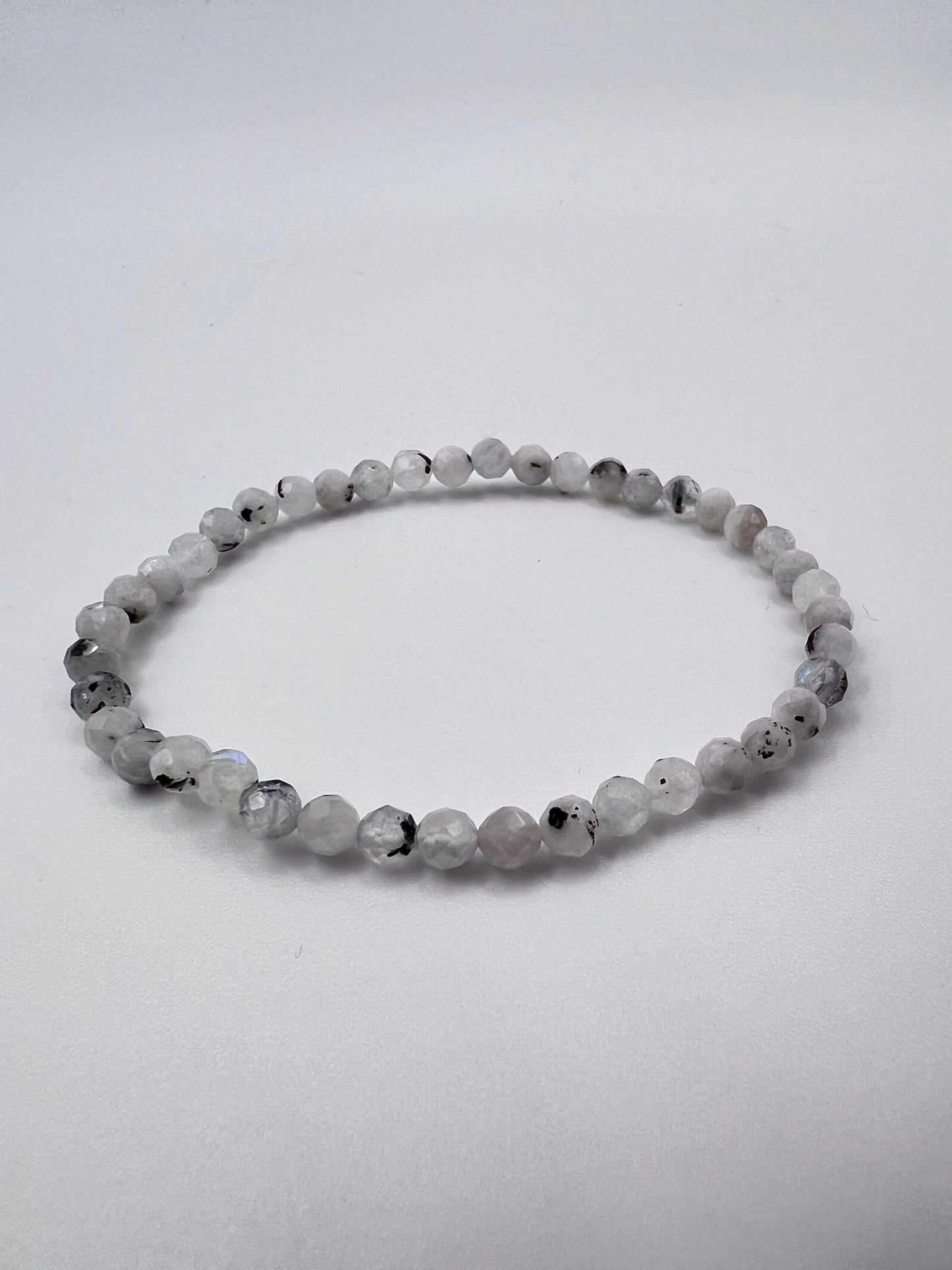 Edelstein-Armbänder, facettiert, 4 mm