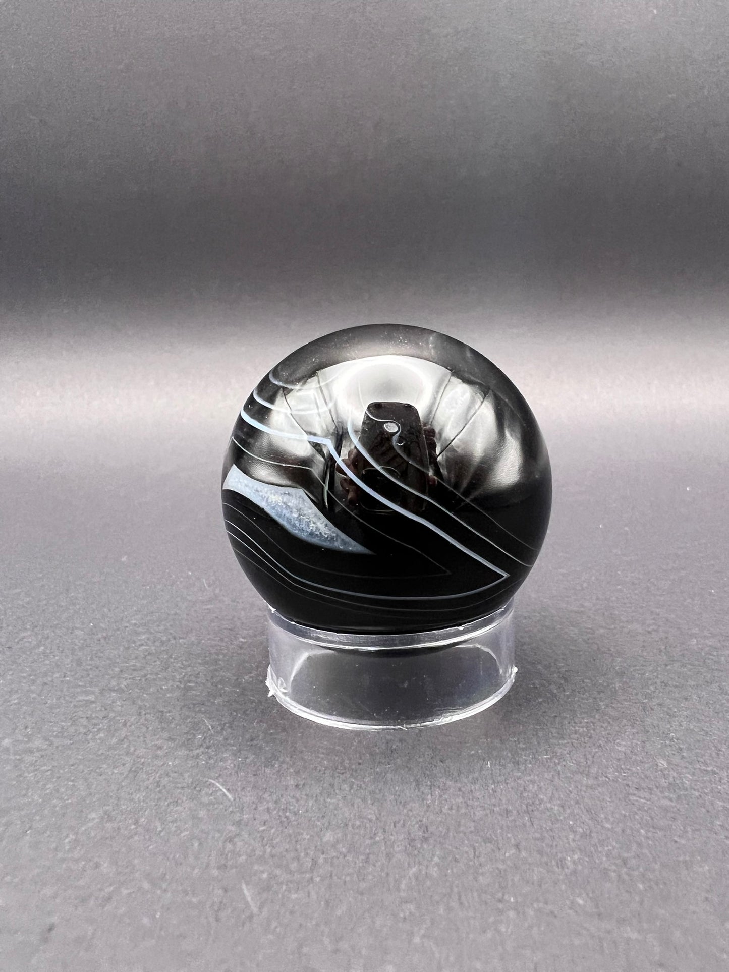 Schwarze-Achat-Kristallkugel 40mm
