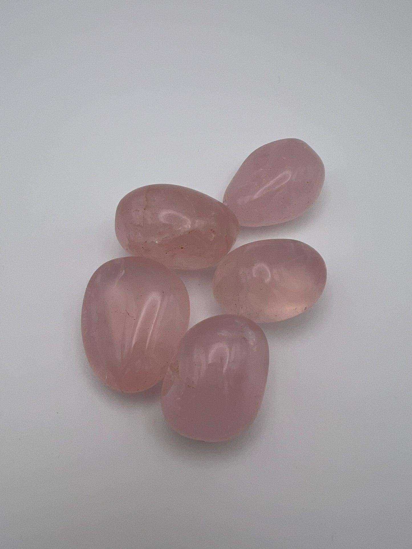 Rosenquarz Trommelstein
