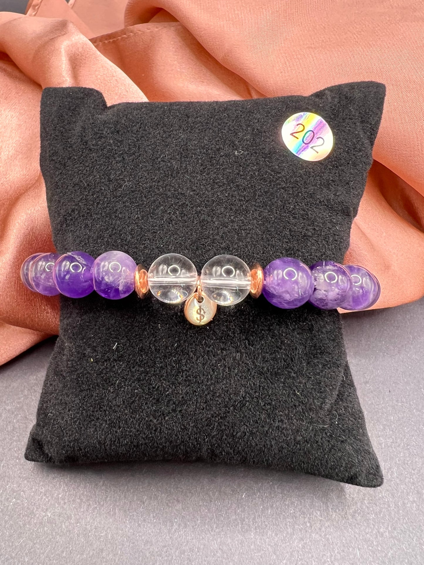 Amethyst - Armkette - 8mm Perlen