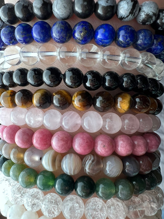 Edelstein-Armbänder 6 mm