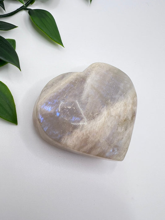 Mondstein mit gigantischem Blue Flash – ca. 6,5 cm – Magie in Bewegung